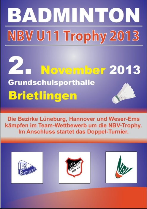 Werbeplakat zur NBV U11-Trophy