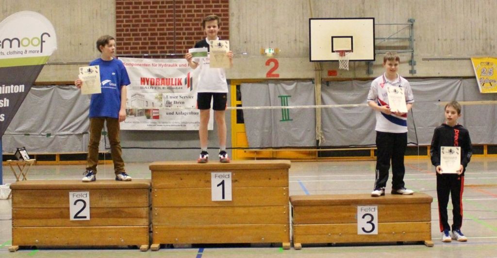 Hannes Weinholz gewinnt die 2. A-RLT im Einzel.